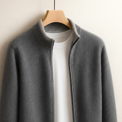 Men’s Classic Zip-Up Knit Cardigan