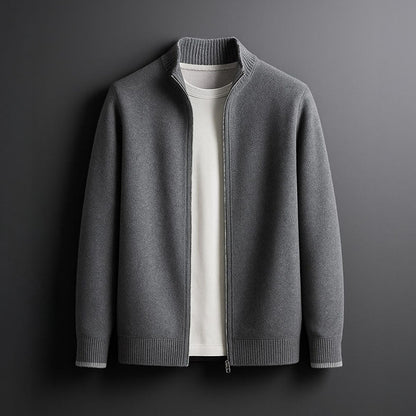 Men’s Classic Zip-Up Knit Cardigan