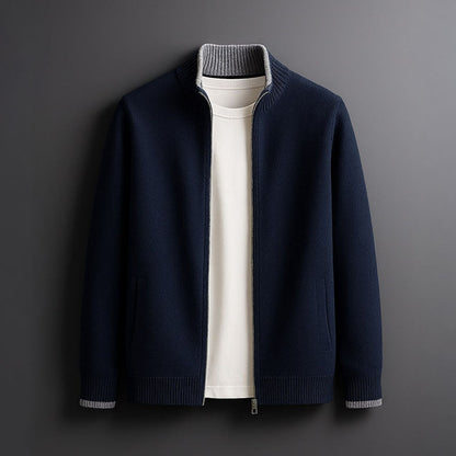 Men’s Classic Zip-Up Knit Cardigan
